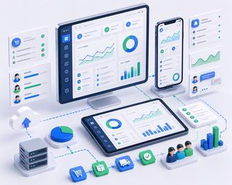 BRO Mobile dashboard and mobile application project preview