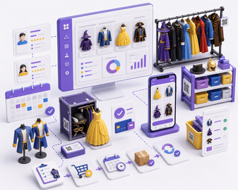 SewaKostumku rental management system project preview